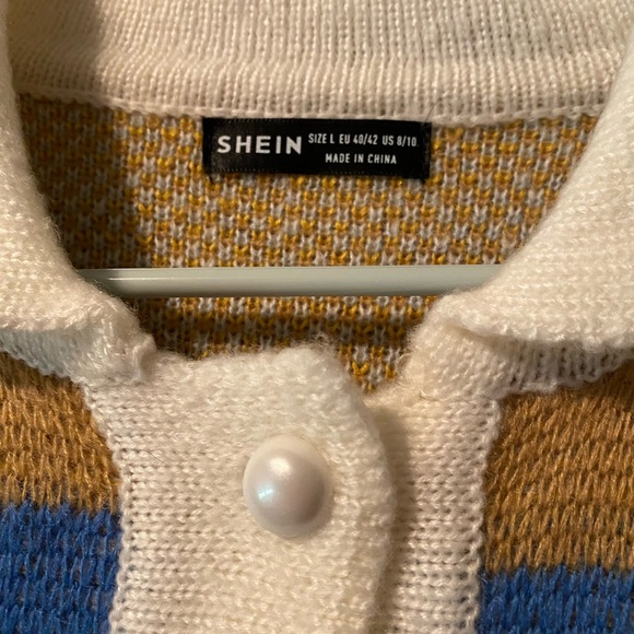 Shein Graphic Knit Cardigan Sweater - Picture 4 of 4